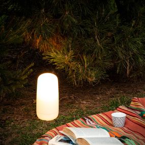 Artemide Gople stolná LED lampa s batériou, Obývacia izba / jedáleň, metakrylát, 2.4W, K: 26.7cm