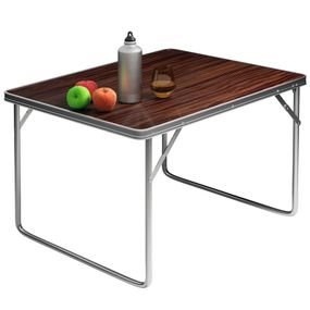 Casaria Kempingový stôl 80x60x70cm, hliníkový, skladací