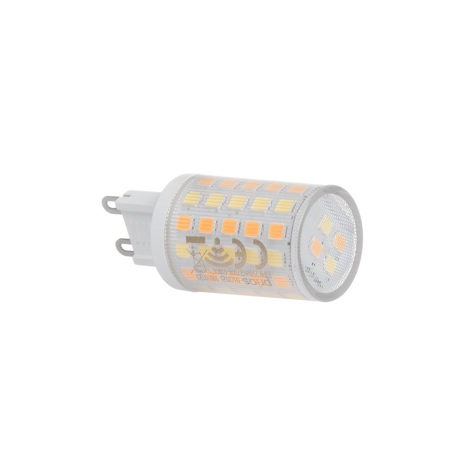 PRIOS Smart LED G9 kolík 2, 5W WLAN číra tunable white, plast, G9, 2.5W, Energialuokka: F, P: 4.95 cm