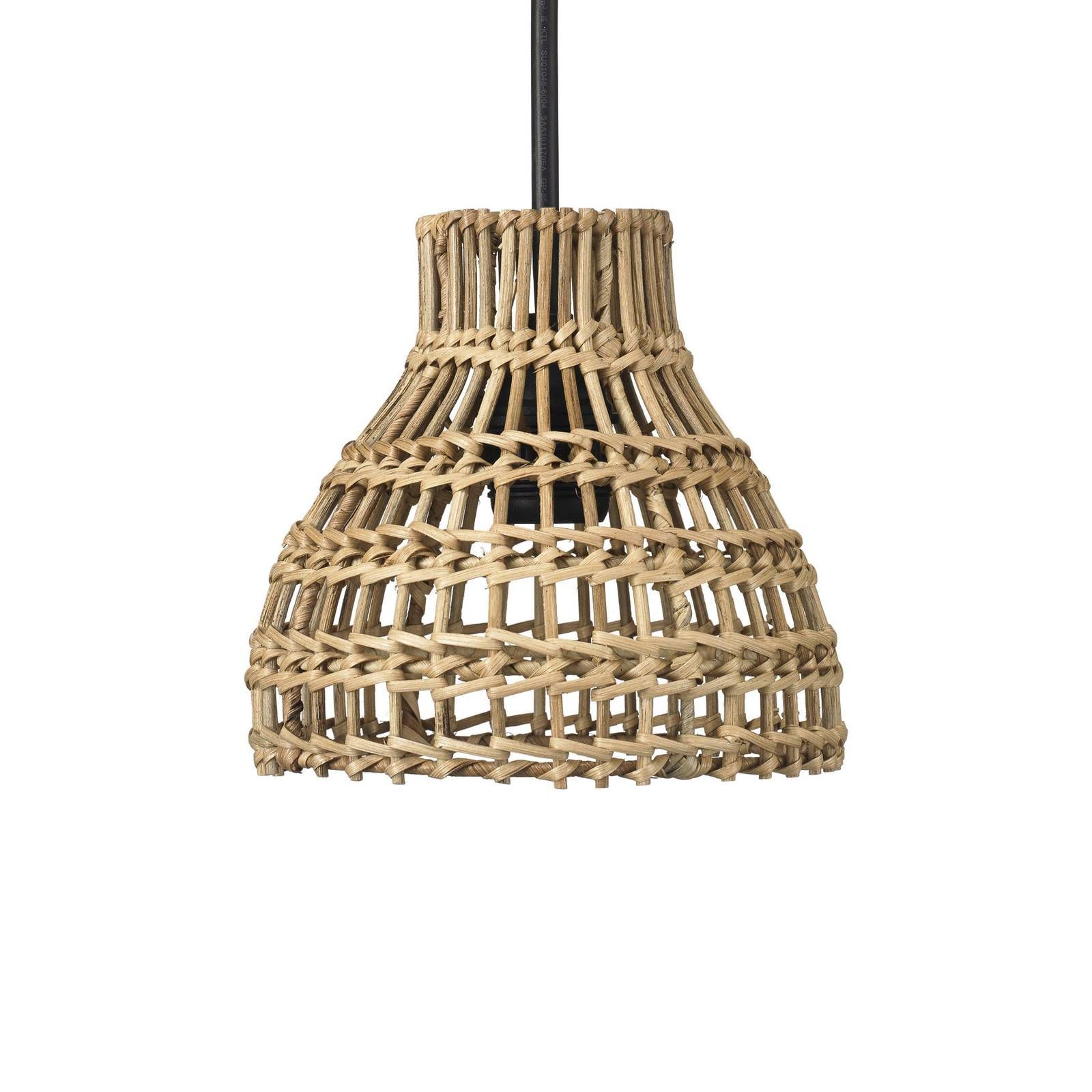 PR Home Sarah vonkajšia závesná lampa výška 18 cm, ratan, plast, E27, 15W, K: 18cm