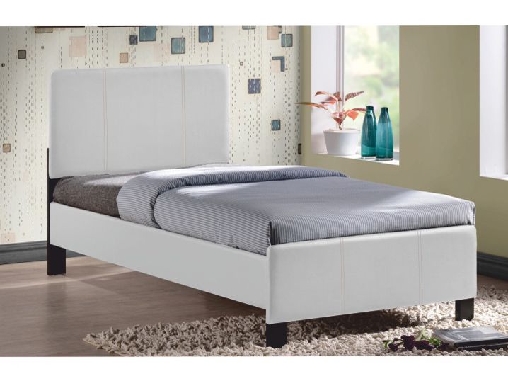 Jednolôžková posteľ 90 cm Coson (biela) (s roštom)
