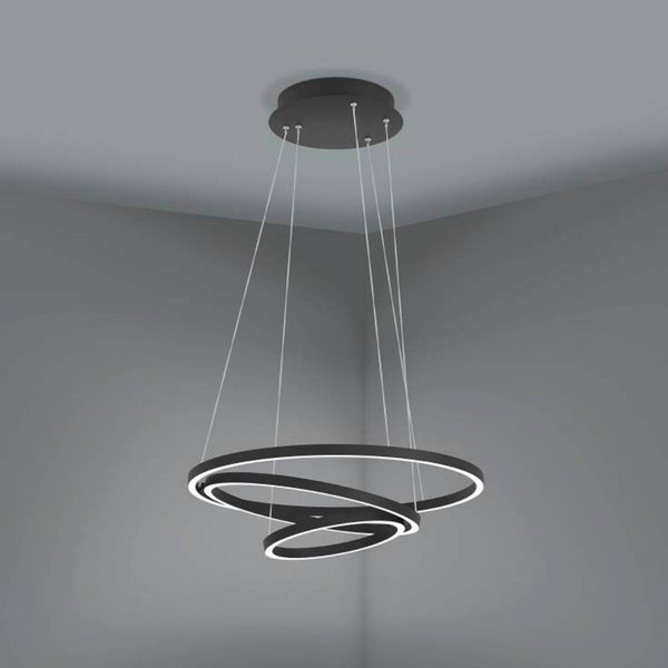 EGLO connect Lobinero-Z LED svietidlo, čierna, Obývacia izba / jedáleň, hliník, oceľ, plast, 43.2W