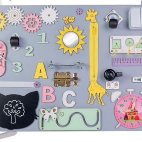 Interaktívna detská tabuľa - 50x37,5 cm - šedá