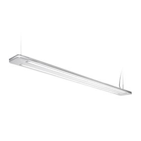 LTS Závesné LED svietidlo Trentino II, 83 W, biele, Pracovňa / Kancelária, akryl, hliník, 83W, P: 130 cm, L: 16 cm, K: 2.7cm