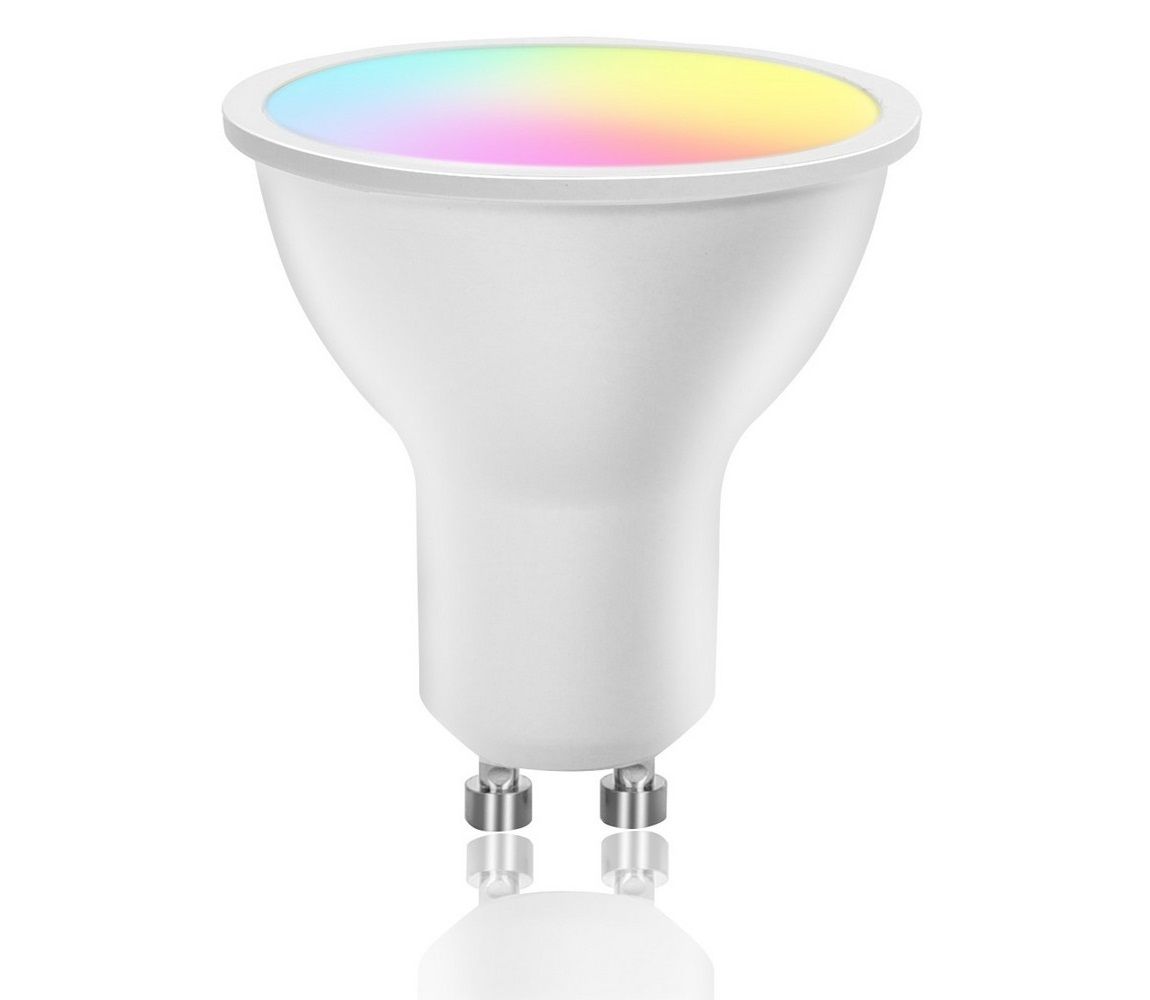 LED RGBW Stmievateľná žiarovka GU10/6,5W/230V 2700-6500K Wi-Fi - Aigostar