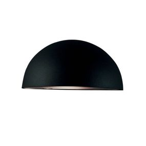 Nordlux Vonkajšie nástenné svietidlo Bergen, čierne, kov, E27, 60W, L: 27 cm, K: 14cm