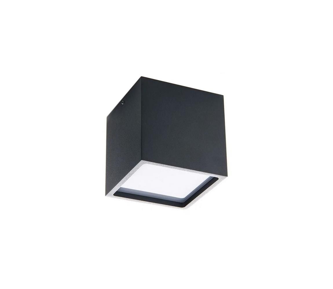 LED2 - LED Vonkajšie stropné svietidlo CUBE LED/12W/230V antracit IP54