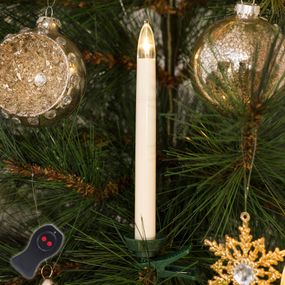 Konstsmide Christmas LED žiarovky na stromček bezdrôtové 16cm biele 10p, plast, 0.06W, K: 16cm