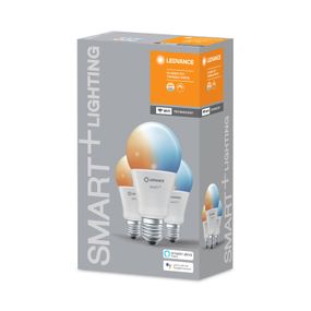 LEDVANCE SMART+ WiFi E27 14W Classic CCT 3ks, E27, 14W, Energialuokka: F, P: 14.15 cm