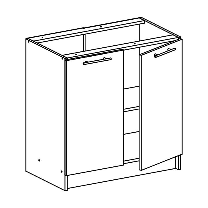 Dolná kuchynská skrinka Flor S-80