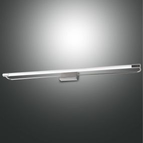 Fabas Luce Nástenné LED svietidlo Rapallo, chróm, IP44, 80 cm, Chodba, kov, metakrylan, 25W, L: 80 cm, K: 5cm