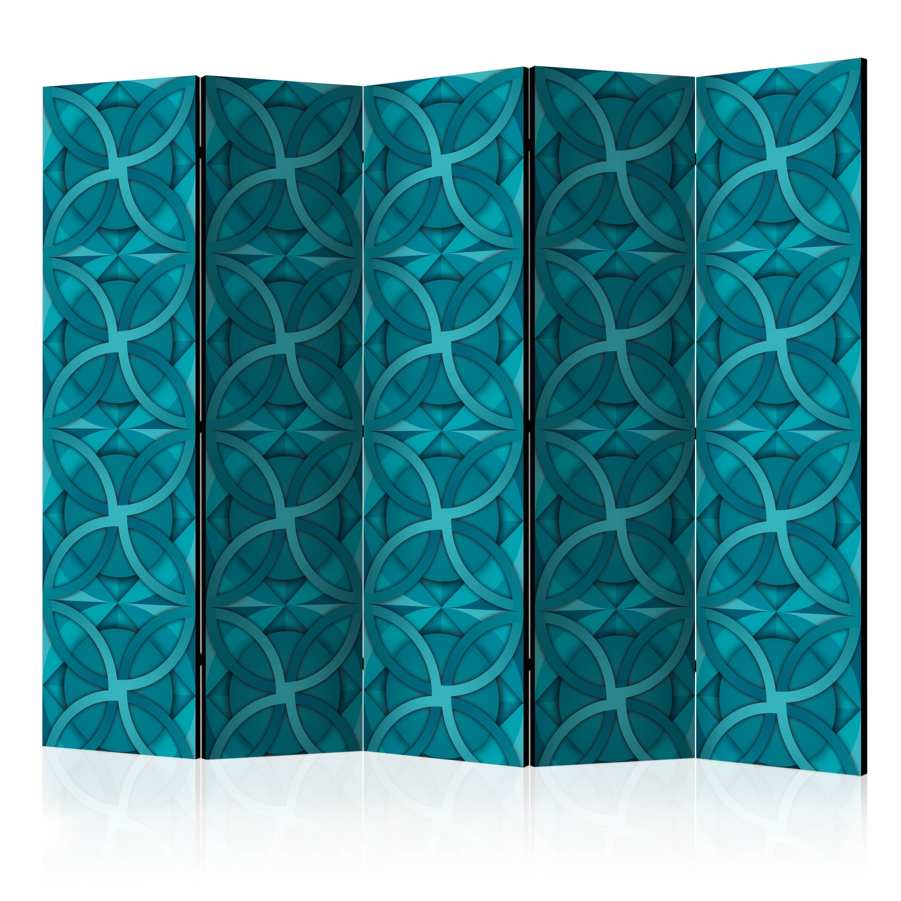 Artgeist Paraván - Geometric Turquoise II [Room Dividers]