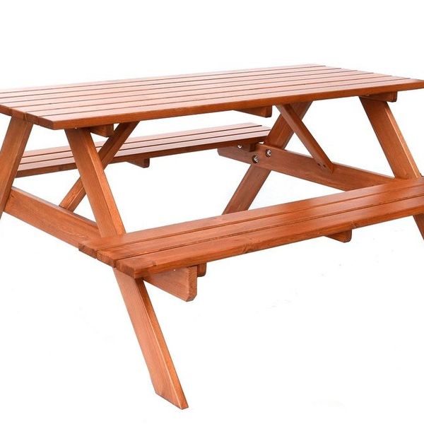 Záhradný drevený set PIKNIK - 180 cm, lakovaný