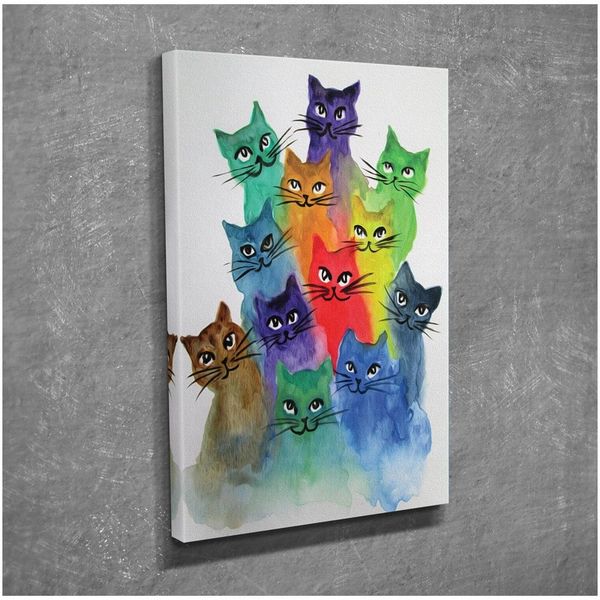 Obraz na plátne Happy Cats, 30 × 40 cm