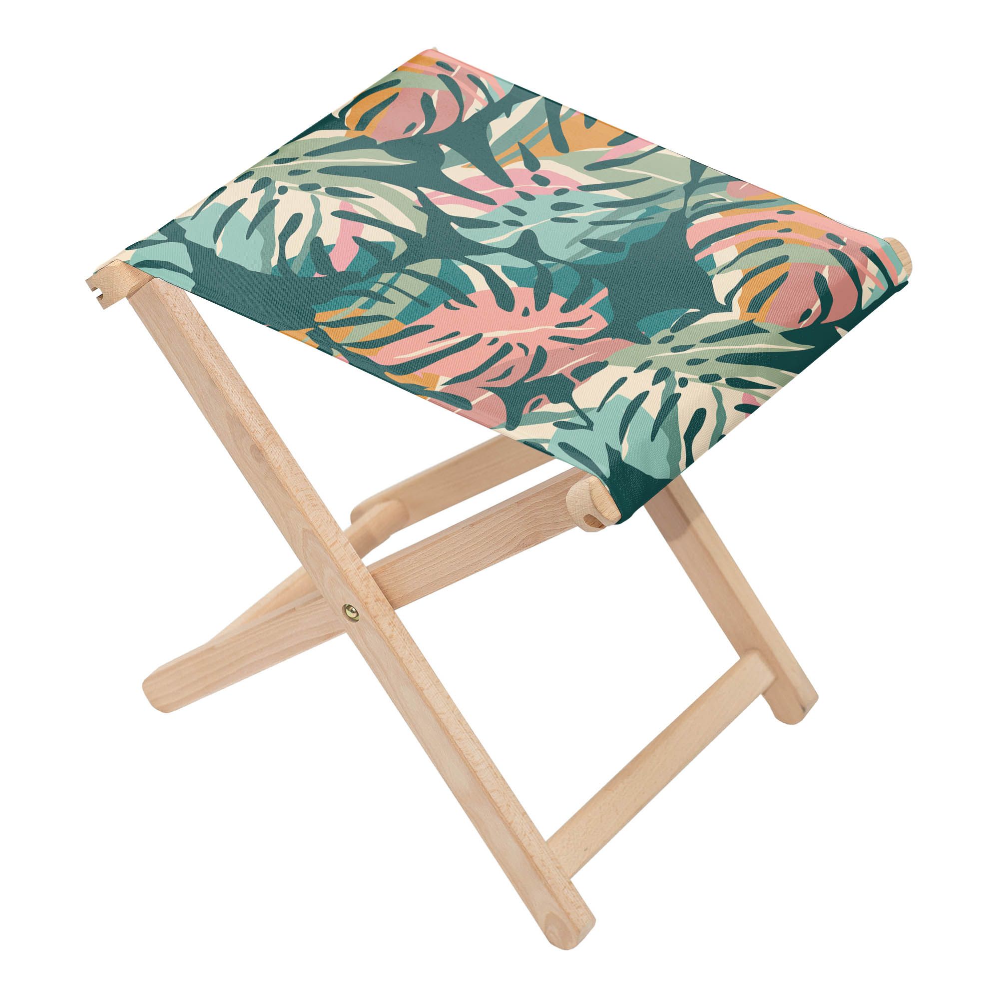 Rozkladacia stolička Tropical Abstract Leaves