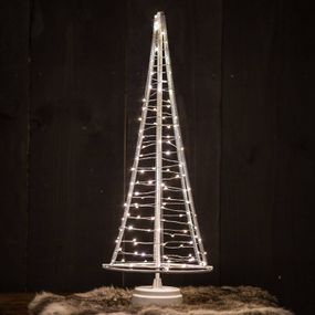 Hemsson Strom Santa's Tree, strieborný drôt výška 51 cm, ABS plast, oceľ potiahnutá práškom, meď, K: 51cm