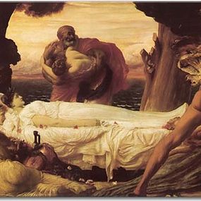Frederic Leighton Obraz - Hercules Wrestling with Death for the Body of Alcestis zs10277