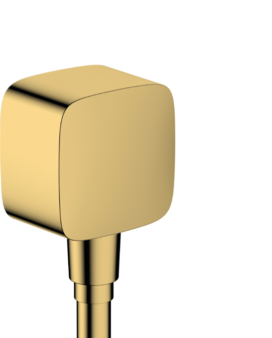 HANSGROHE FixFit - Prípojka hadice so spätným ventilom, leštený vzhľad zlata 26457990