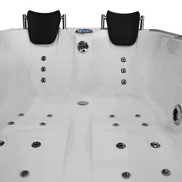 M-SPA - Kúpeľňová vaňa ľavá s hydromasážou TOP 2-osoba 180 x 120 x 66 cm
