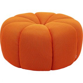 KARE Design Taburet Peppo Lounge - oranžový, Ø80cm