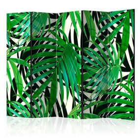 Paraván Tropical Leaves Dekorhome 225x172 cm (5-dielny)