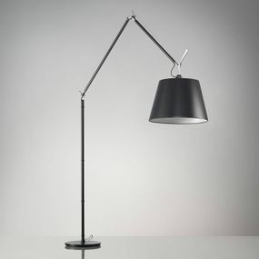 Artemide Stojaca lampa Tolomeo Mega 3 000K Ø 42, Obývacia izba / jedáleň, hliník, oceľ, satén, 31W, K: 327cm