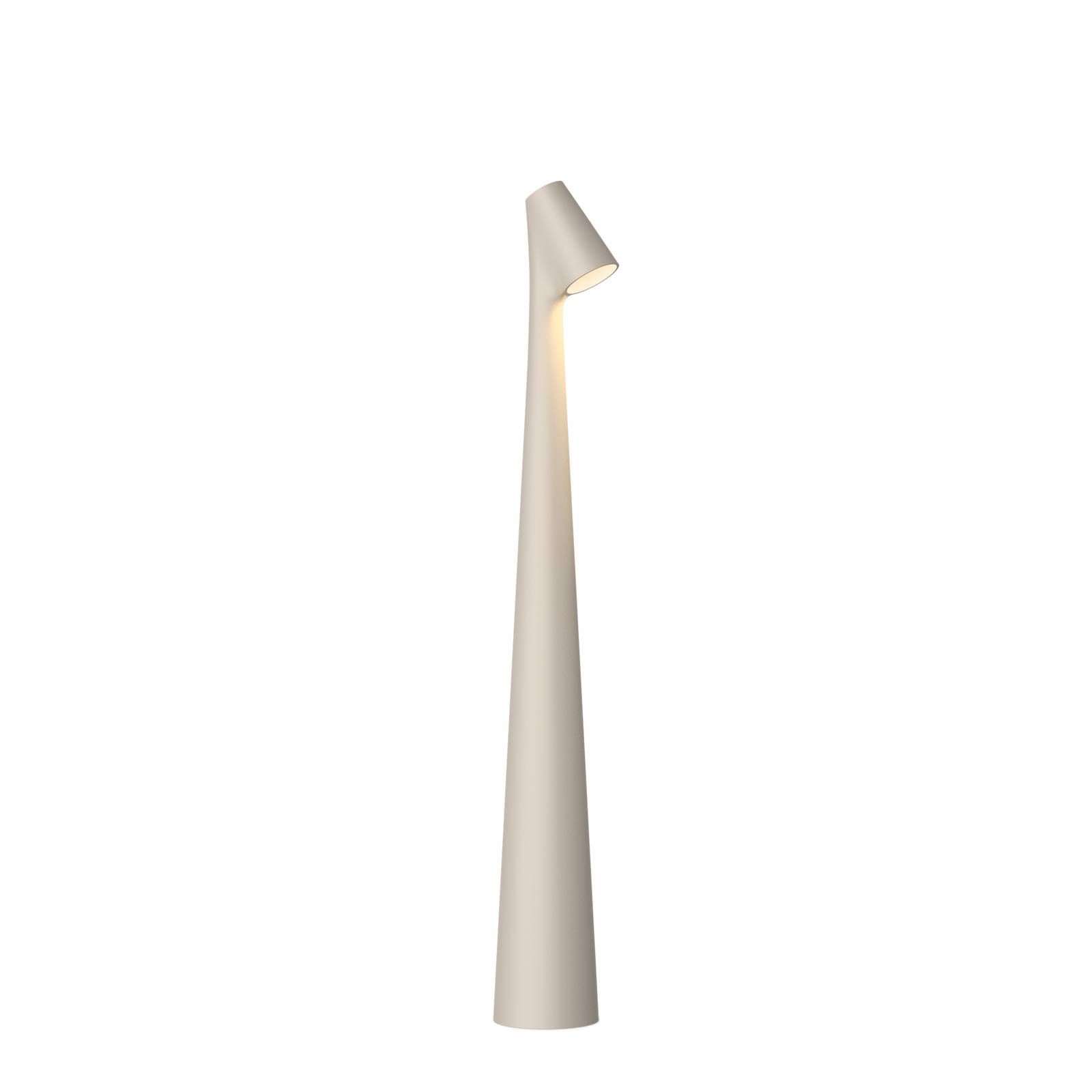 Vibia Africa stolová LED lampa 40 cm svetlá béžová, Obývacia izba / jedáleň, hliník, polykarbonát, 4.5W, L: 5 cm, K: 40cm