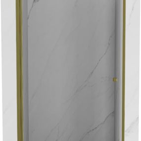 MEXEN - Pretória sprchové dvere krídlové 100 cm, transparent, zlaté 852-100-000-50-00