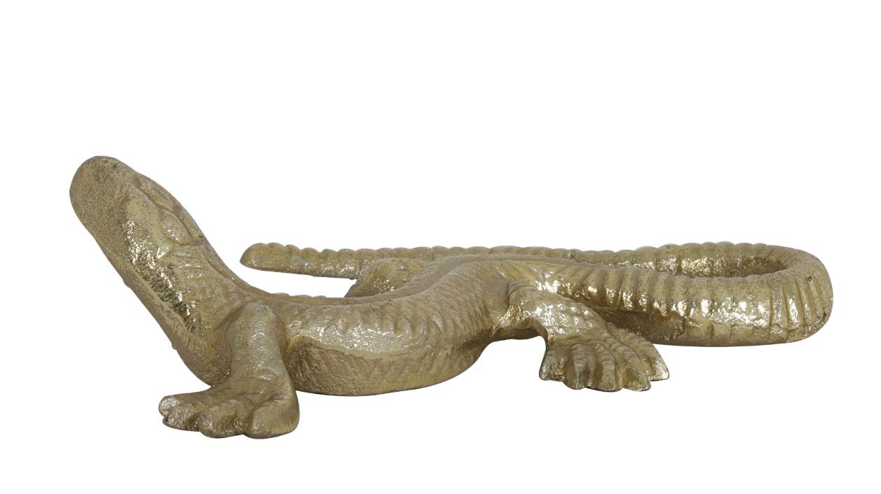 Mini soška REPTILE antique bronze, 14 cm