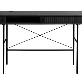 Furniria Dizajnový písací stôl Vasiliy 120 cm čierny dub