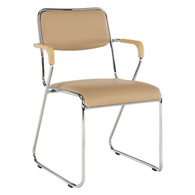 Kondela Zasadacia stolička, hnedá ekokoža, DERYA 68975