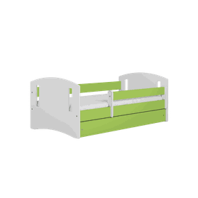 Letoss  Detská posteľ CLASSIC 2 - 180/80 Zelená Bez matraca S uložným priestorom