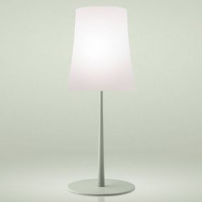 Foscarini Birdie Easy Grande stolová lampa zelená, Obývacia izba / jedáleň, polykarbonát, lakovaný hliník, E27, 57W, K: 62cm