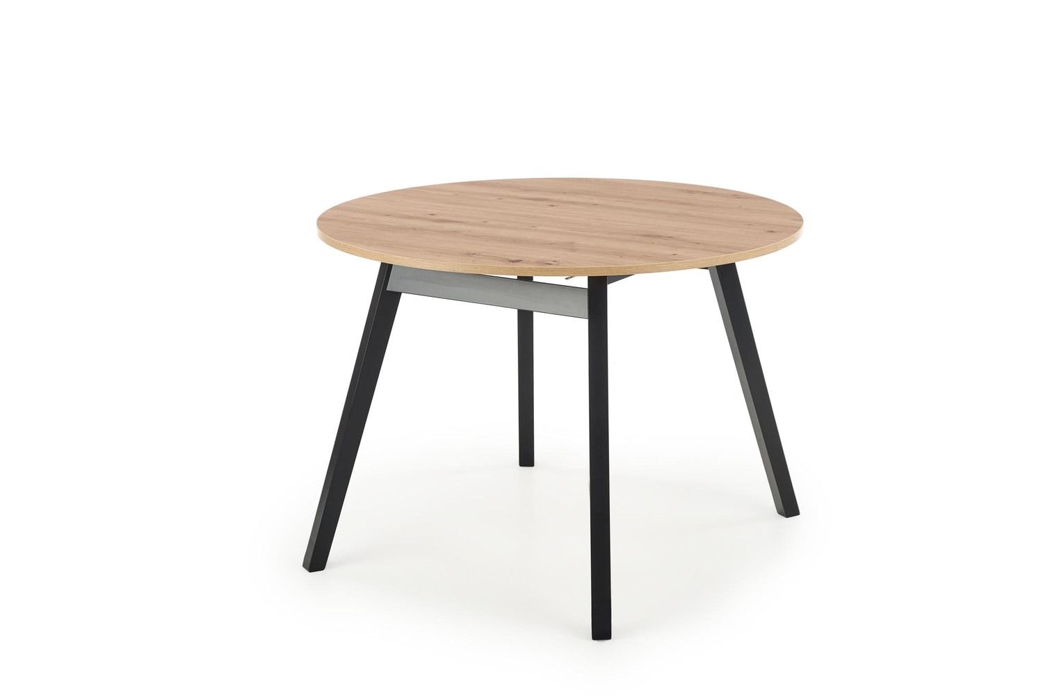 Halmar RUBEN stôl doska - dub artisan, nohy - čierne (102-142x102x75 cm)