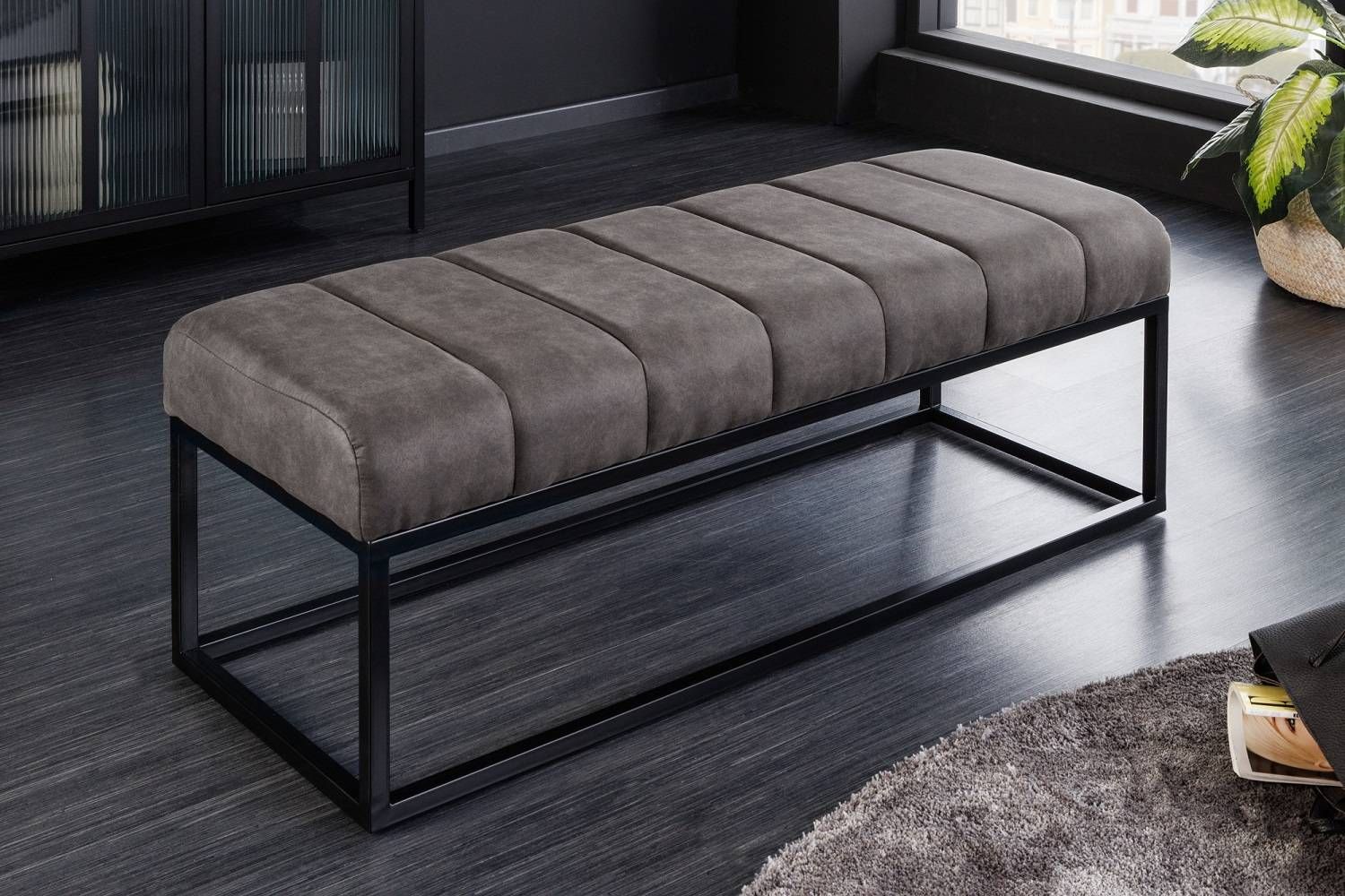 LuxD Dizajnová lavica Halle 108 cm taupe zamat