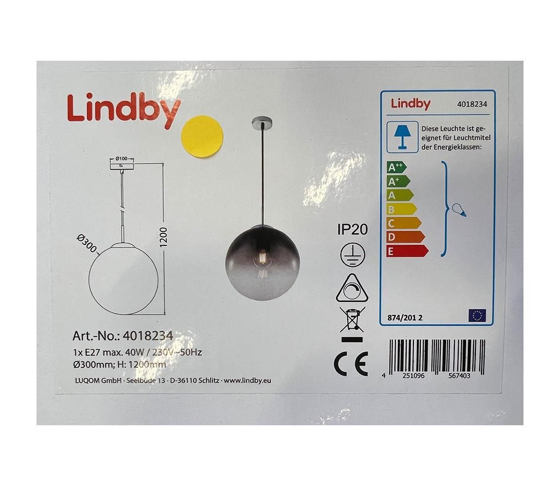 Lindby - Luster na lanku ROBYN 1xE27/40W/230V