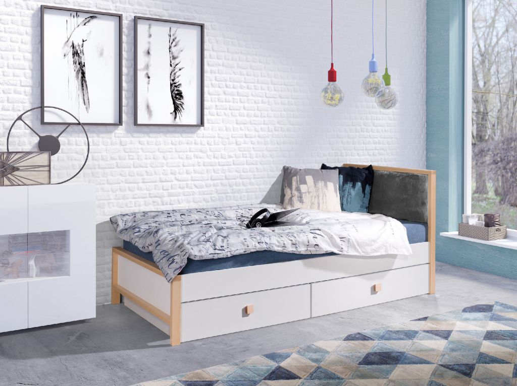 ArtBed Zara Sivé čelo Quartz 806