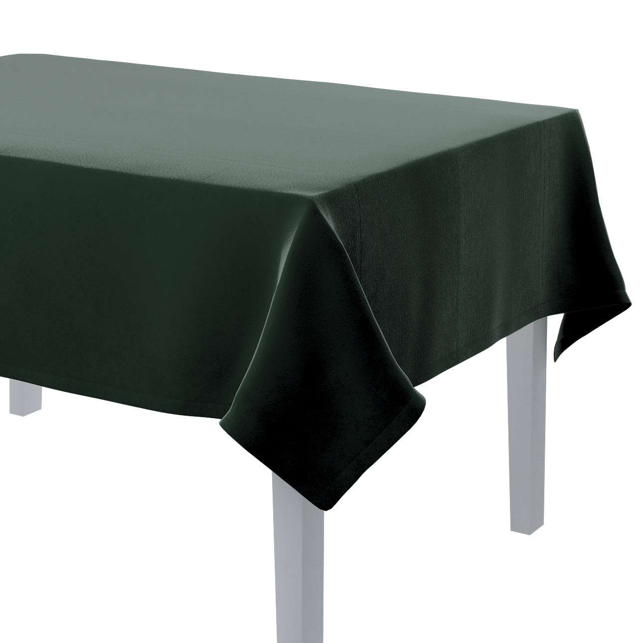 Dekoria Obrus na stôl obdĺžnikový, lesná zelená, 130 × 130 cm, Crema, 180-63