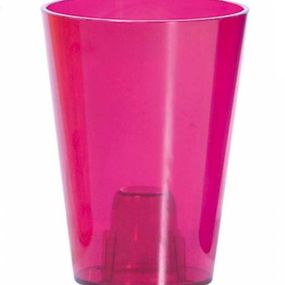 Kinekus Kvetináč plastový, transparentný, priemer 13 cm, COUBI ORCHID, rúžový