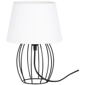 Spot-Light 7665104 - Stolná lampa MANGOO 1xE27/40W/230V biela/čierna