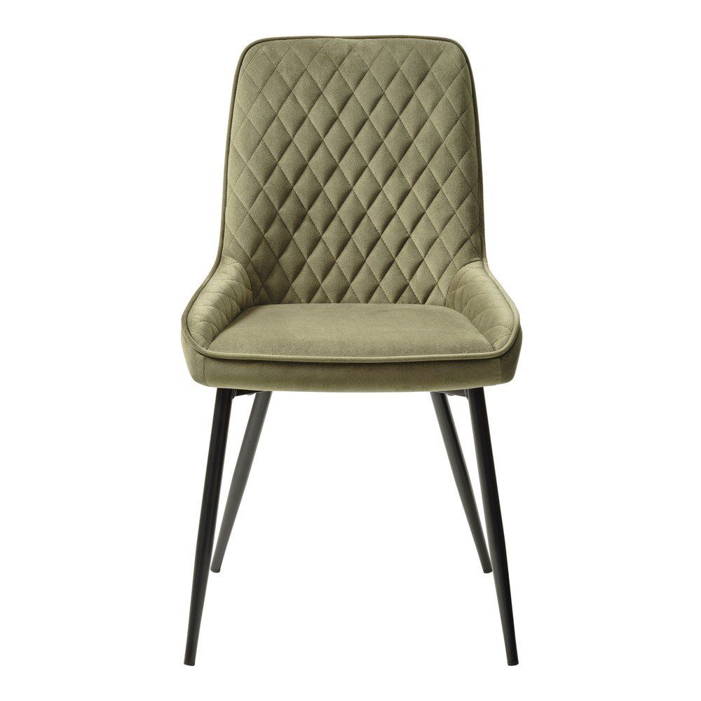 Zelená zamatová jedálenská stolička Milton – Unique Furniture