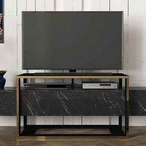 Sofahouse Dizajnový TV stolík Olivera 160 cm čierny