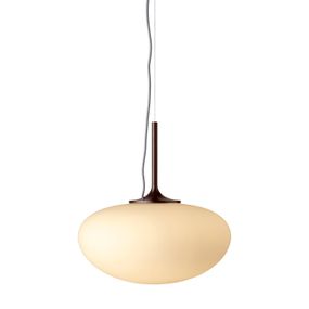 GUBI Stemlite závesná lampa čierno-červená, Obývacia izba / jedáleň, sklo, kov, E27, 75W, K: 36.5cm