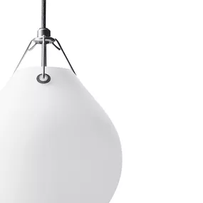 Louis Poulsen Moser sklenená závesná lampa Ø 25 cm, Obývacia izba / jedáleň, sklo, plast, E27, 60W, K: 36cm