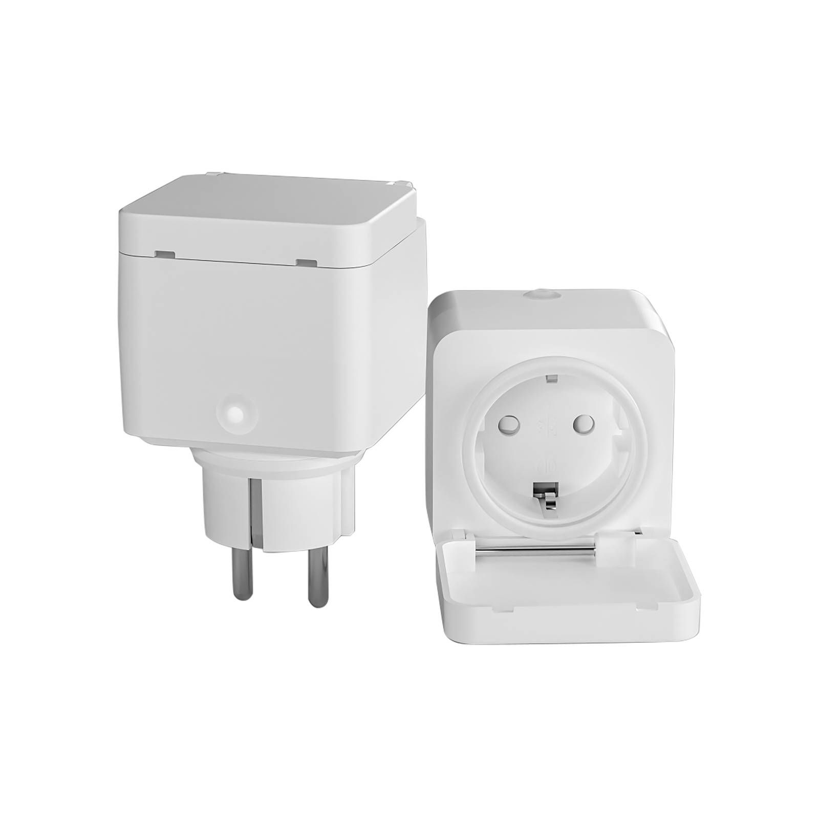 PRIOS Prios Lykka Smart Plug EU WiFi Tuya s klapkou, plast, L: 6.05 cm, K: 6.05cm