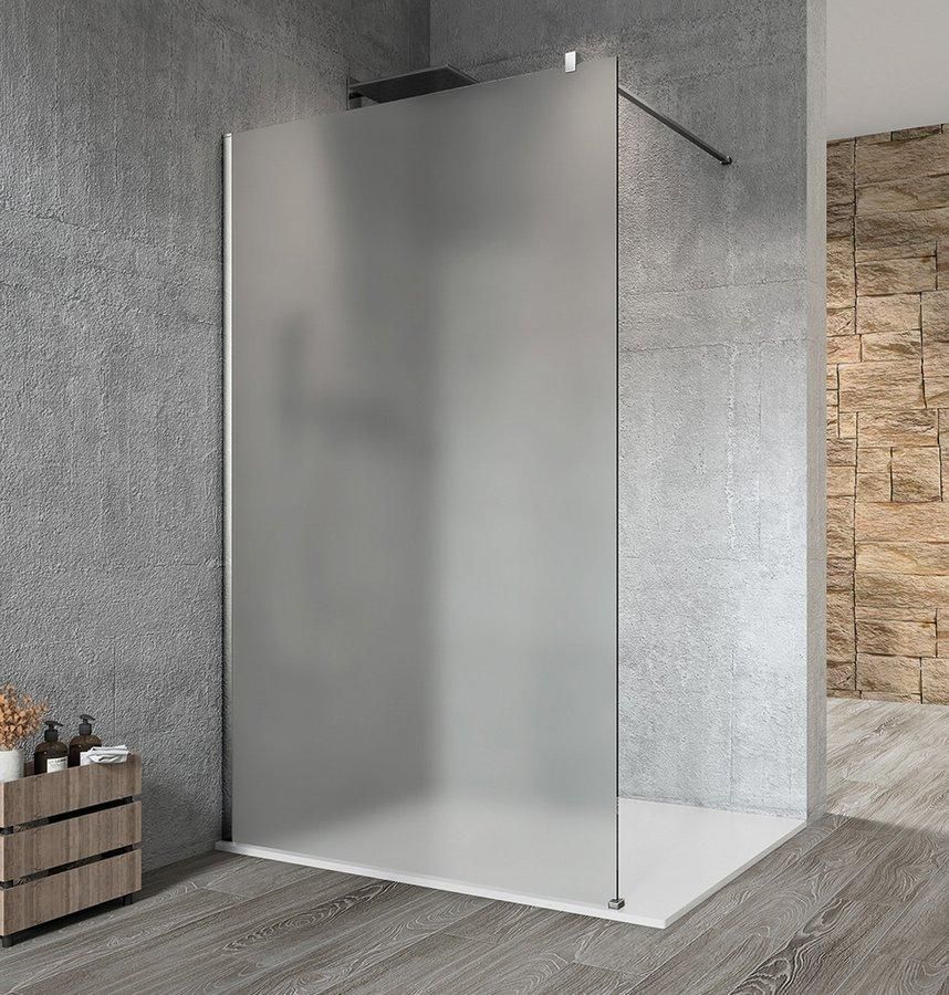GELCO - VARIO CHROME jednodielna sprchová zástena na inštaláciu k stene, matné sklo, 800 mm GX1480GX1010