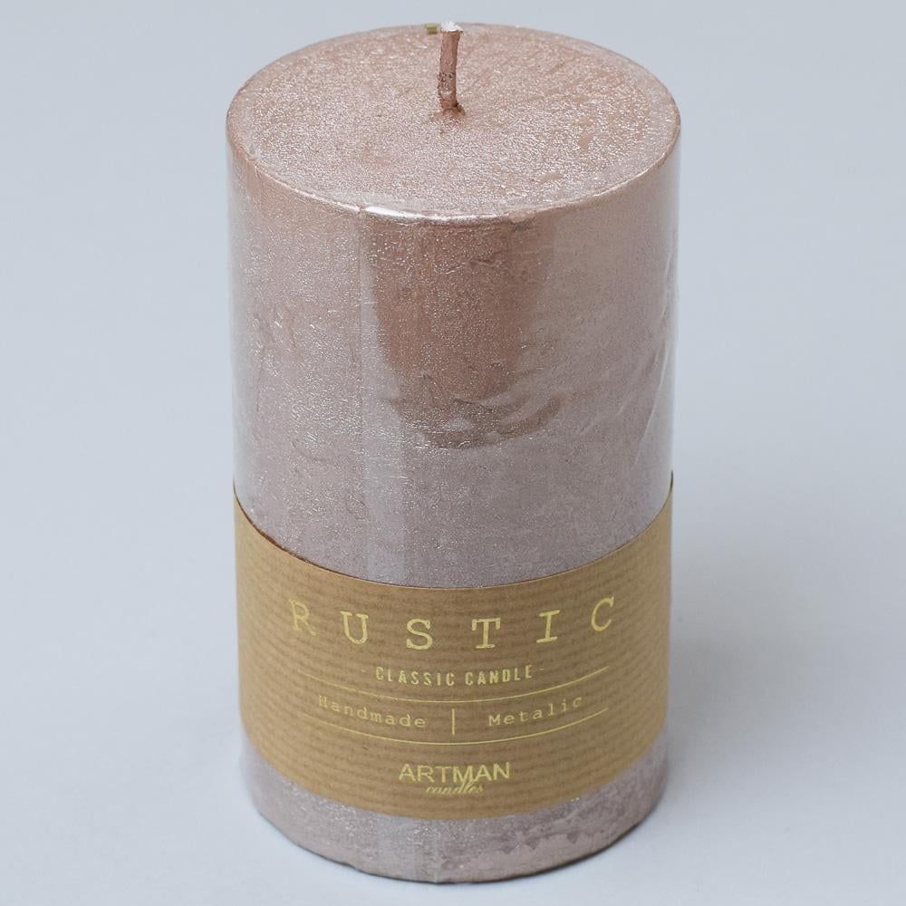 Rustic metalic valec 7x11,5 rose gold 34753