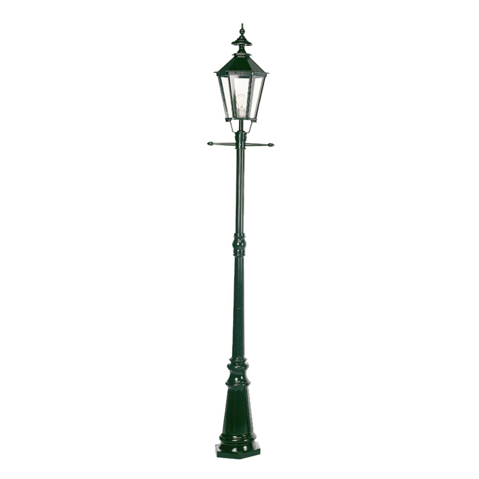 K.S. Verlichting Stĺpové svietidlo Manchester 1-plameňové, zelené, kov, sklo, E27, 60W, K: 228cm