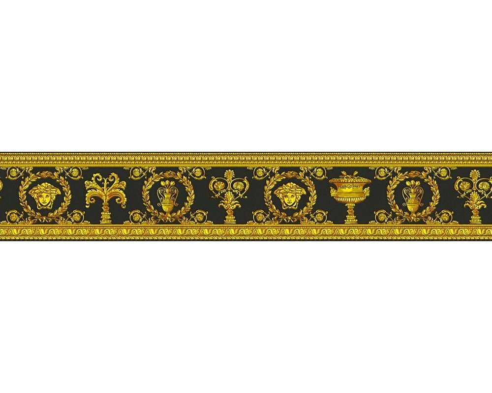 KT1-50343 A.S.Création Luxusná umývateľná vliesová bordúra na stenu Versace 3, veľkosť 9 cm x 5 m