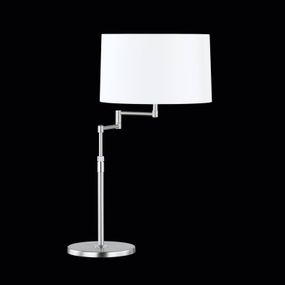 Hufnagel Presahujúca stolná lampa Loop chincové tienidlo, Obývacia izba / jedáleň, kov, chinc, E27, 57W, K: 62cm
